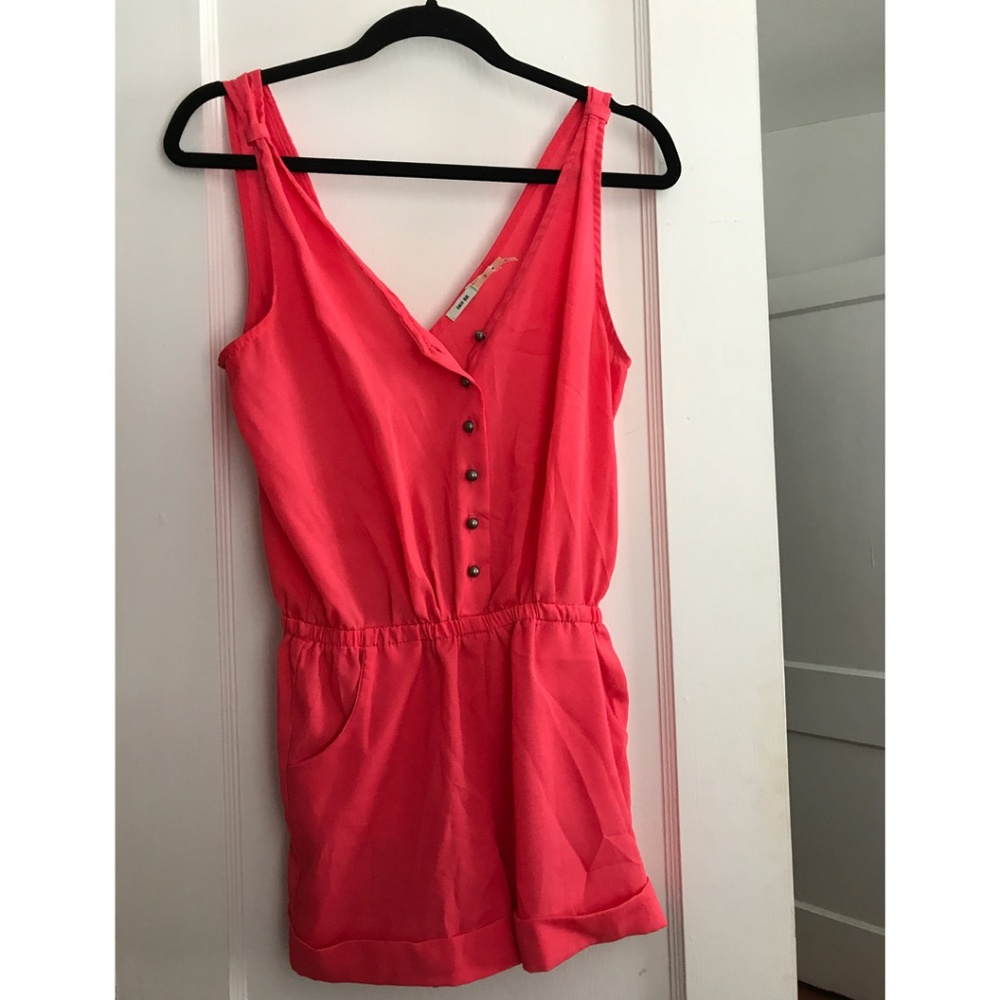 Urban Outfitters Coral Romper